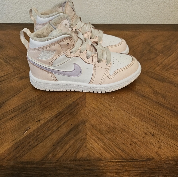 JORDAN 1 MID (PS) PINK WASH/VIOLET FROST SIZE 11C - Picture 3 of 10